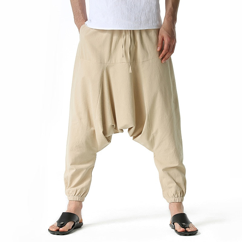 Harem pants men in cotton # 2 – KazaGoods-Home