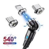 Cable USB charge rapide embout rotatif