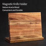 Magnetic knife holder acacia wood