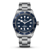 Blue dial 42 mm automatic watch sapphire glass for men