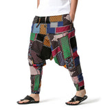 Harem pants for men in cotton with patterns