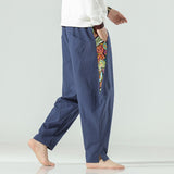 Pantalon lin-coton casual homme