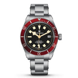 Red bezel 42 mm automatic watch sapphire glass for men