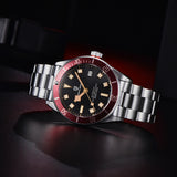 42 mm automatic watch sapphire glass stainless steel for men