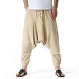 Pantalon sarouel khaki pour hommes 100 % coton