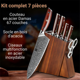 Kitchen Kit 7 pieces Damas steel blades 304 stainless steel scissors